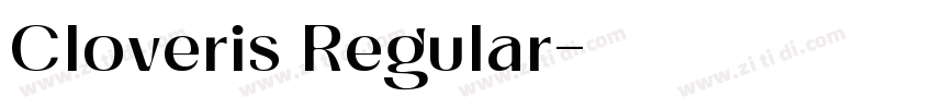 Cloveris Regular字体转换